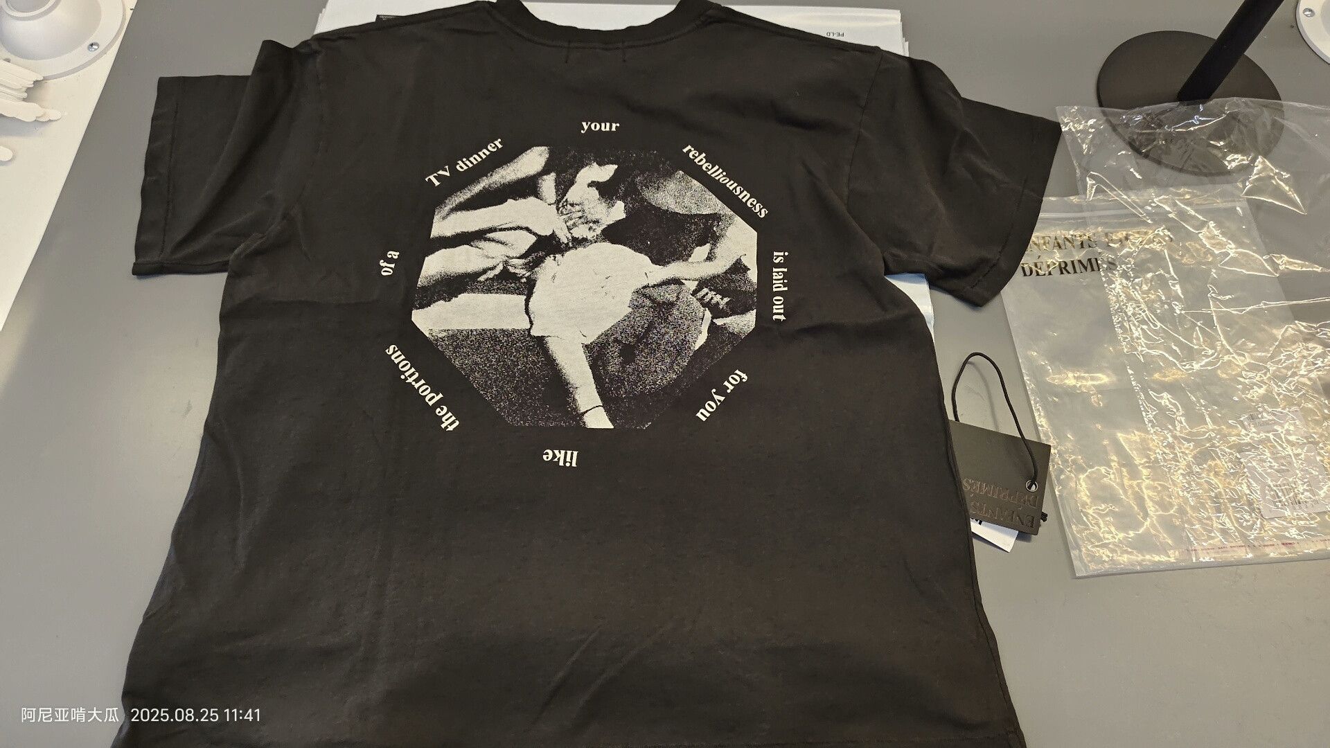 Enfants Riches Deprimes ENFANTS RICHES DEPRIMES Black Print T-shirt Size US M / EU 48-50 / 2 - 2 Thumbnail