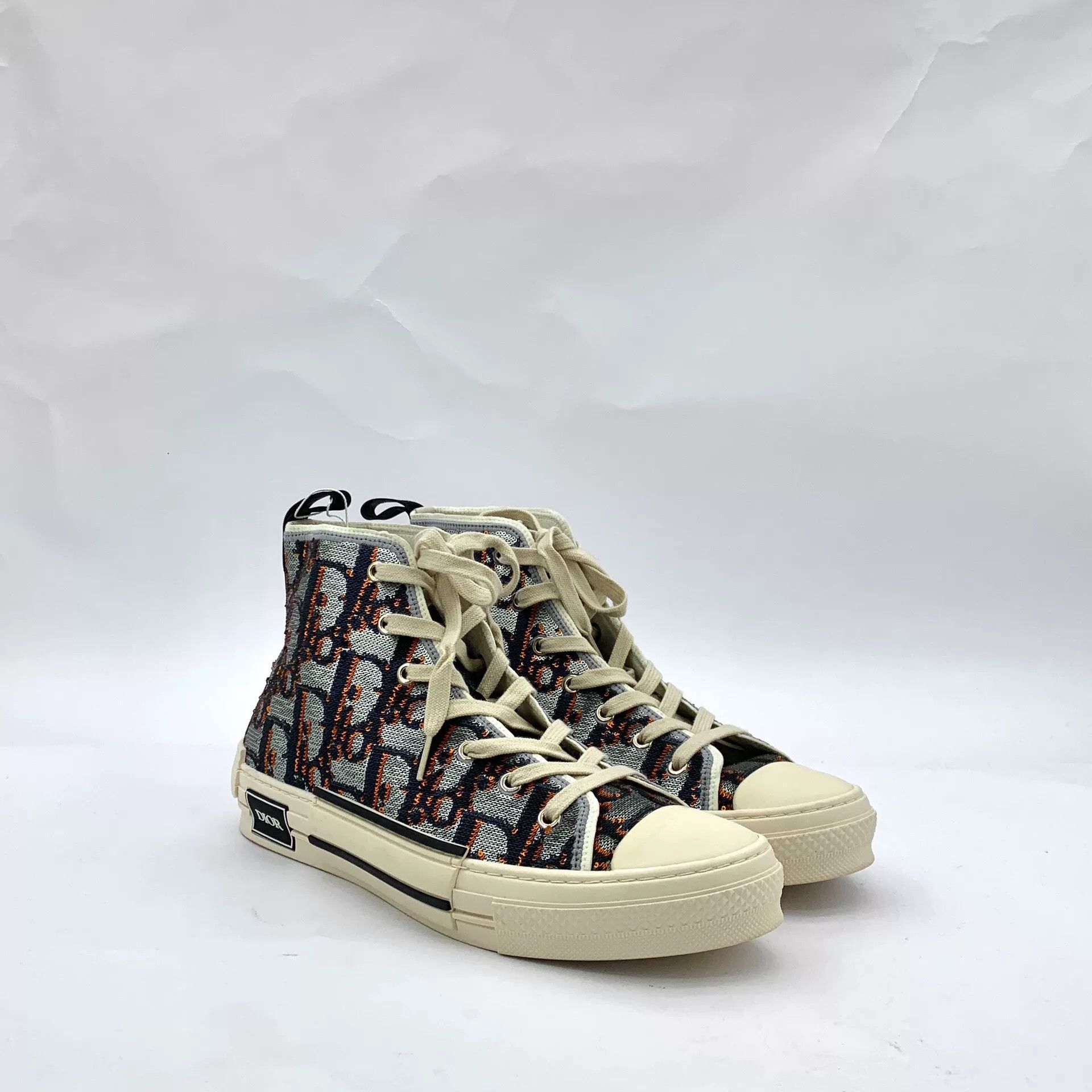 Dior Dior B23 Oblique Logo High-Top Sneakers Size US 11 / EU 44 - 2 Thumbnail