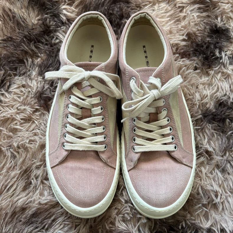 Rick Owens Rick Owens Pink Lowtop Sneakers Size US 9.5 / EU 42-43 - 2 Thumbnail