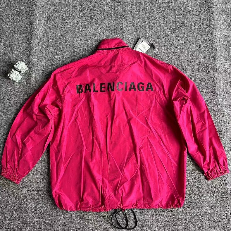Balenciaga Balenciaga Pink Coach Jacket Size US S / EU 44-46 / 1 - 2 Thumbnail