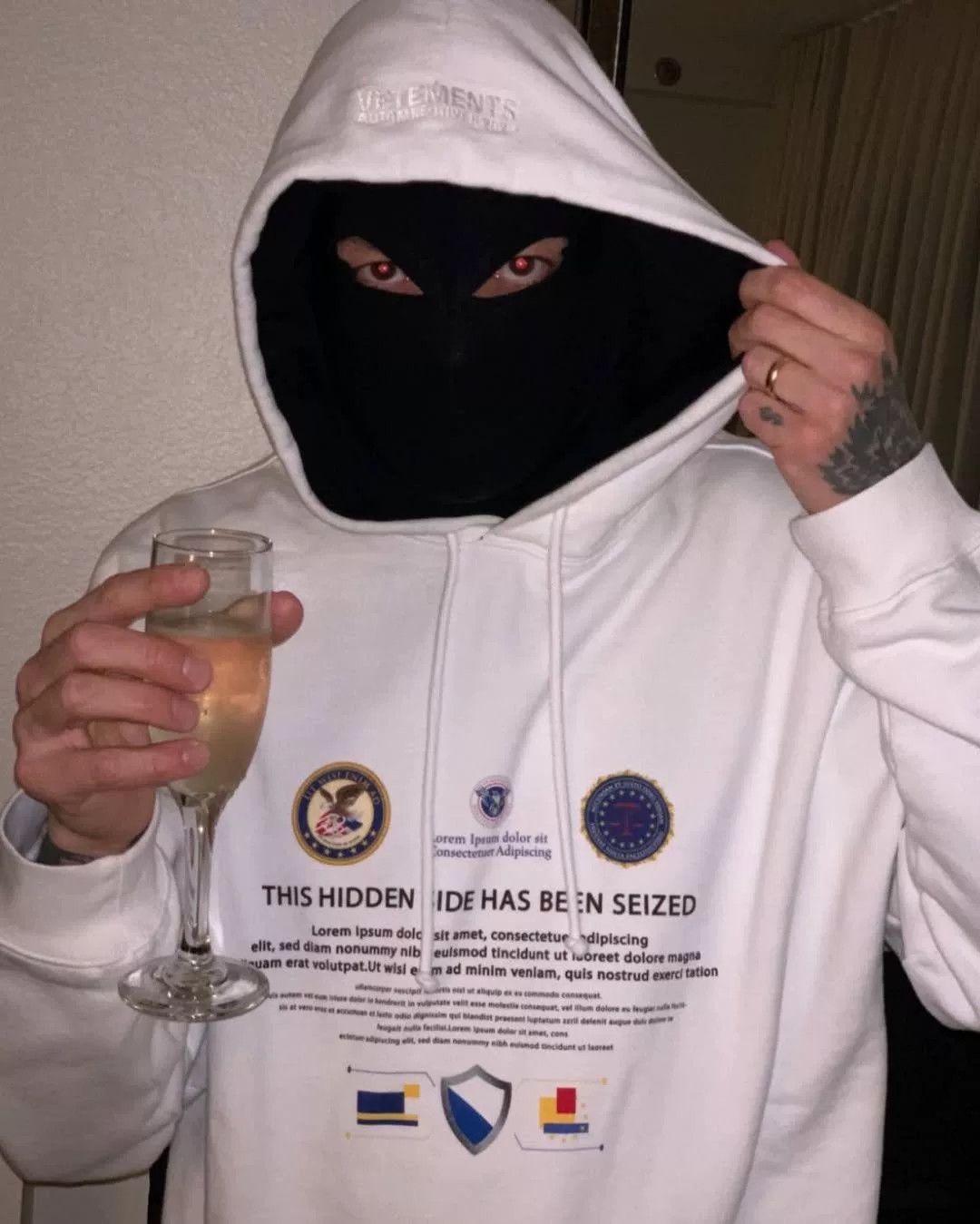 Vetements Vetements FW19 Runway Mask Hoodie Size US M / EU 48-50 / 2 - 4 Thumbnail