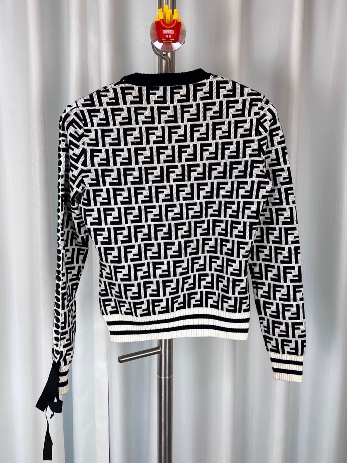 Fendi FENDI Monogram Print Cotton Sweater Size US XS / EU 42 / 0 - 2 Thumbnail