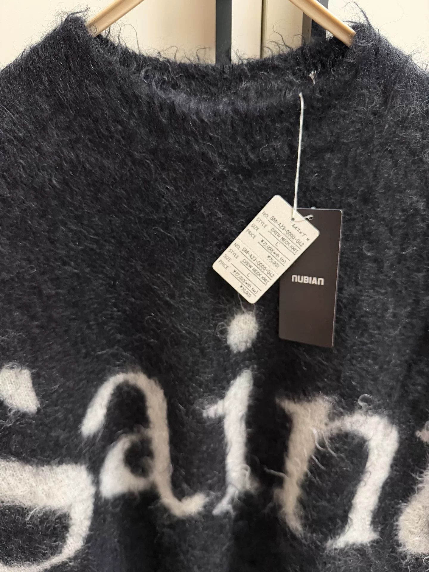 Saint Laurent Paris SAINT LOGO CREW NECK KNIT Size US L / EU 52-54 / 3 - 3 Thumbnail
