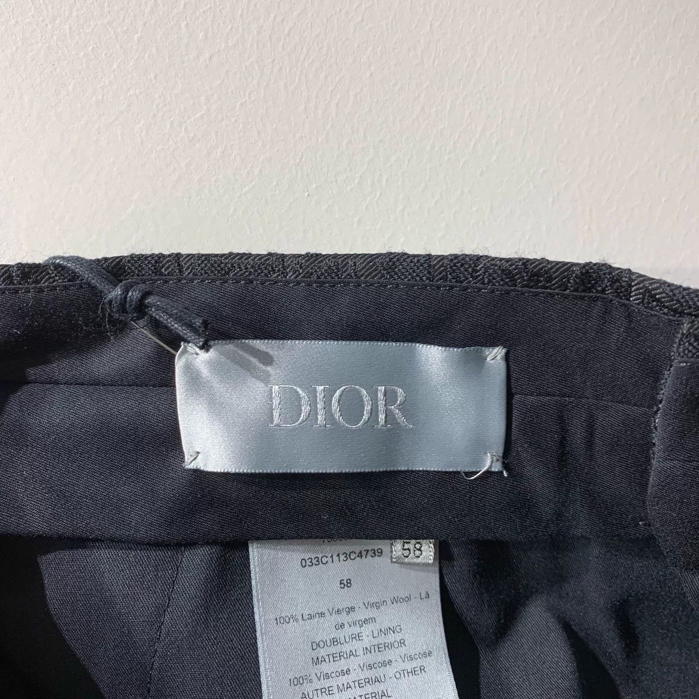 Dior Dior Dark Patterned Suit Trousers Size US 38 / EU 54 - 2 Thumbnail
