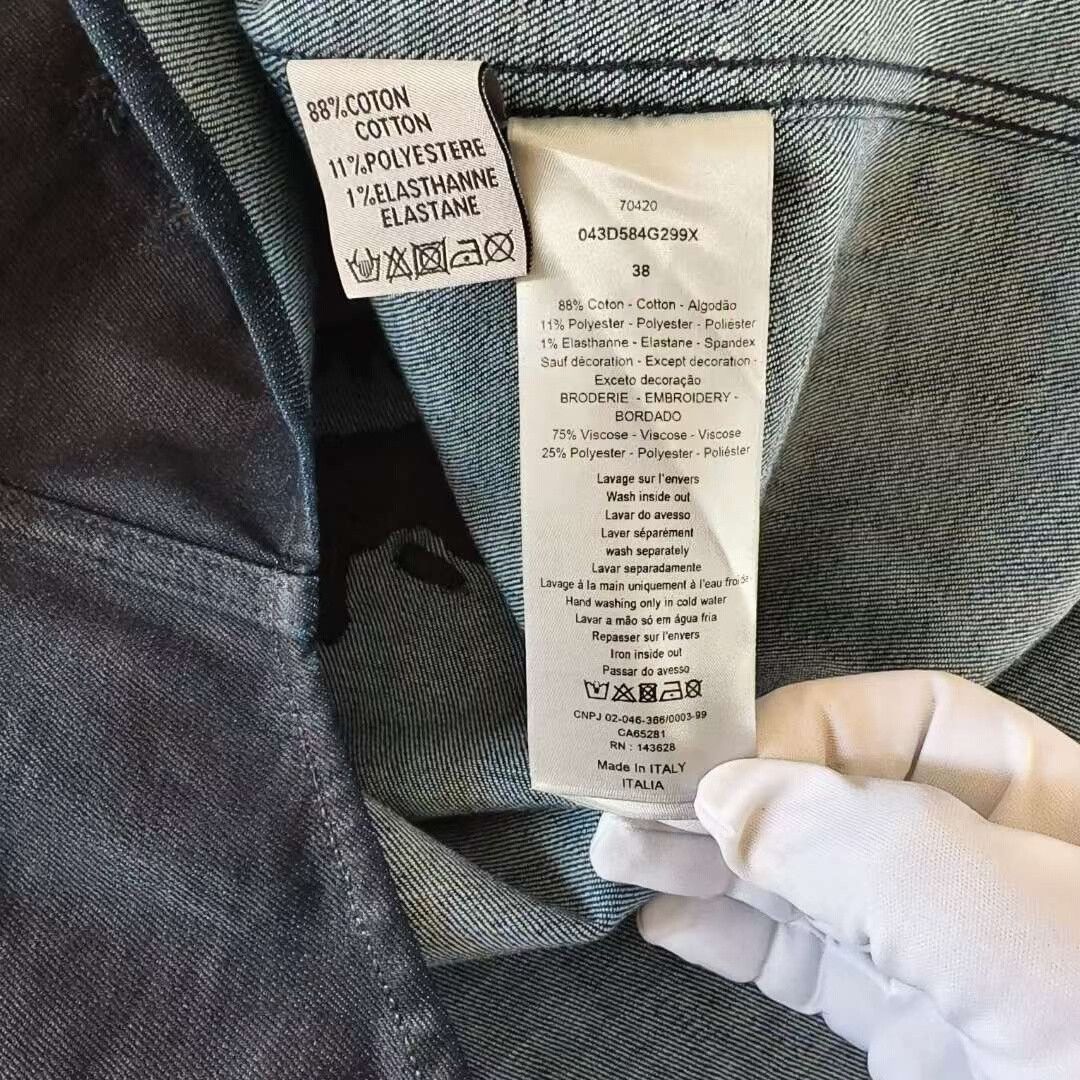 Dior DIOR TS Collaborative Denim Shirt Size US S / EU 44-46 / 1 - 5 Thumbnail