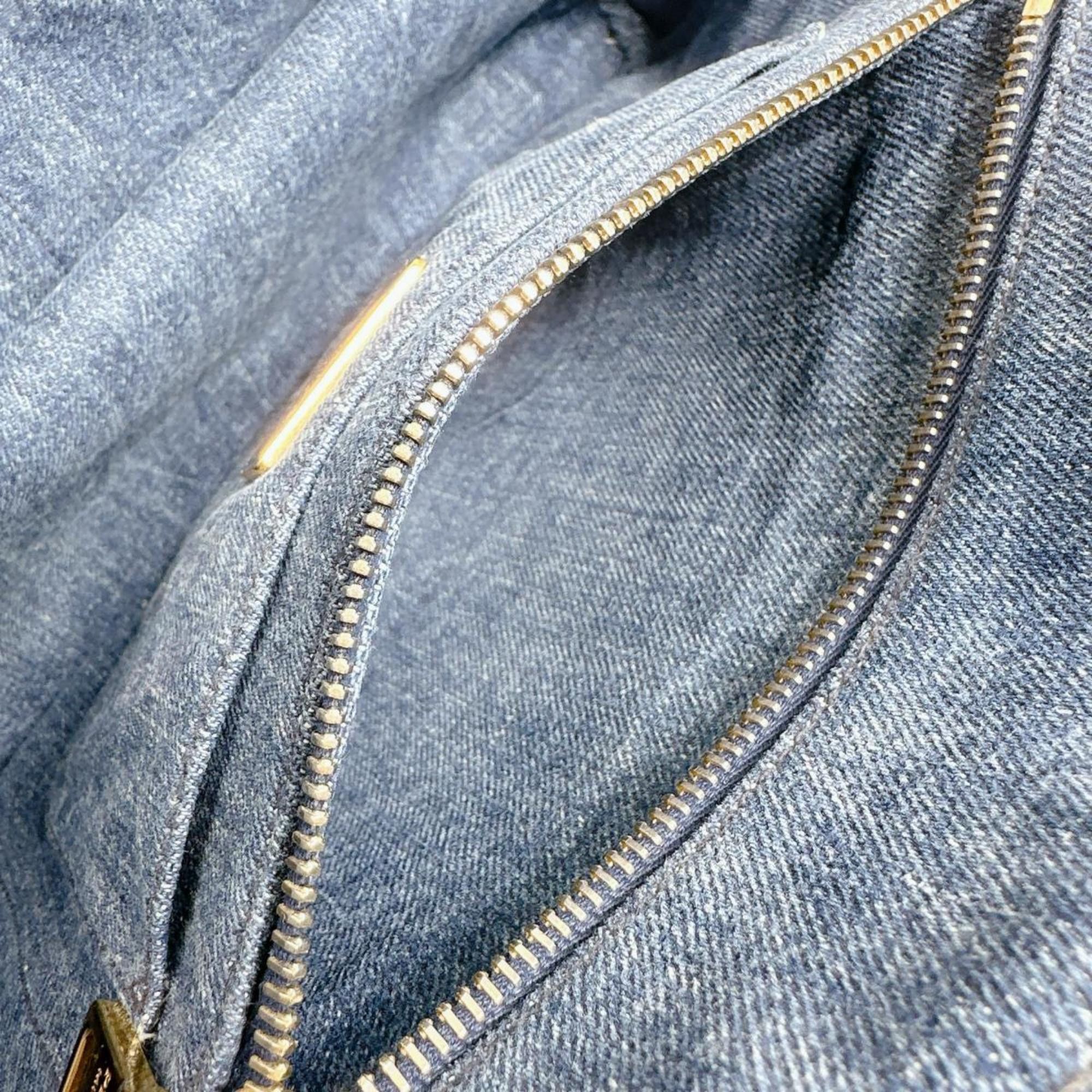 Prada Prada Canapa Tote Canvas Denim Blue Size ONE SIZE - 13 Thumbnail