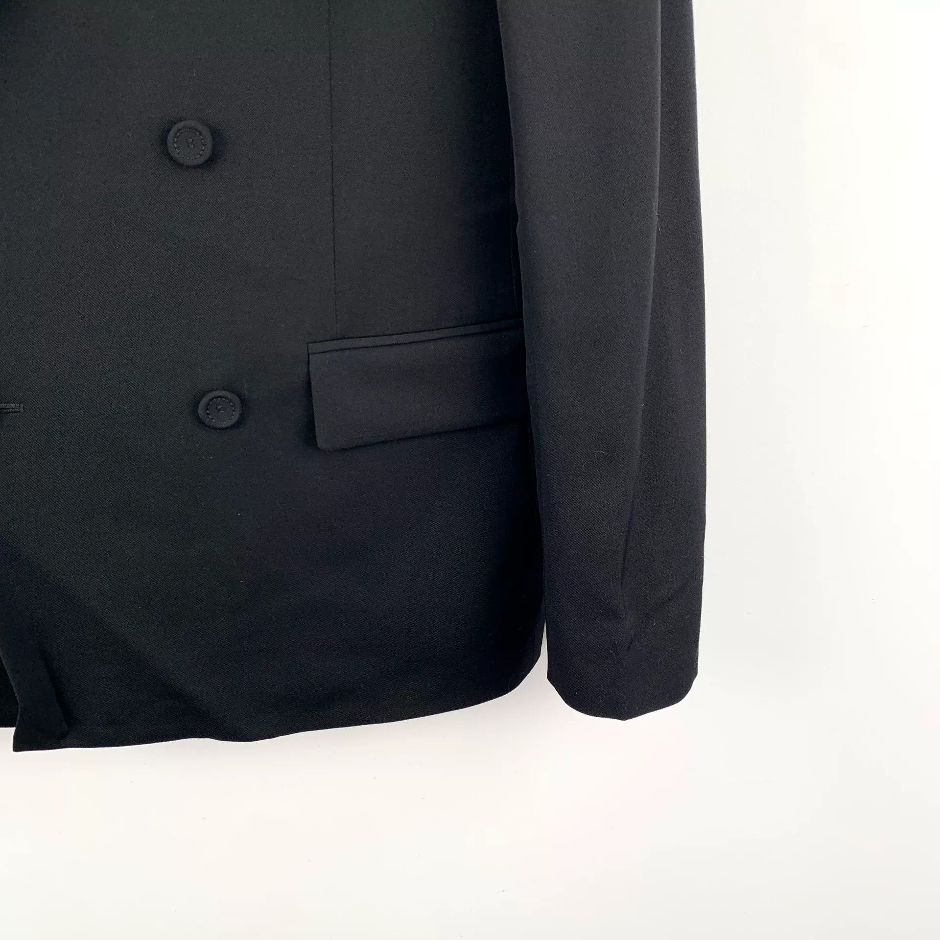 Dior Dior Black Wool Double-Breasted Blazer Size US M / EU 48-50 / 2 - 4 Thumbnail