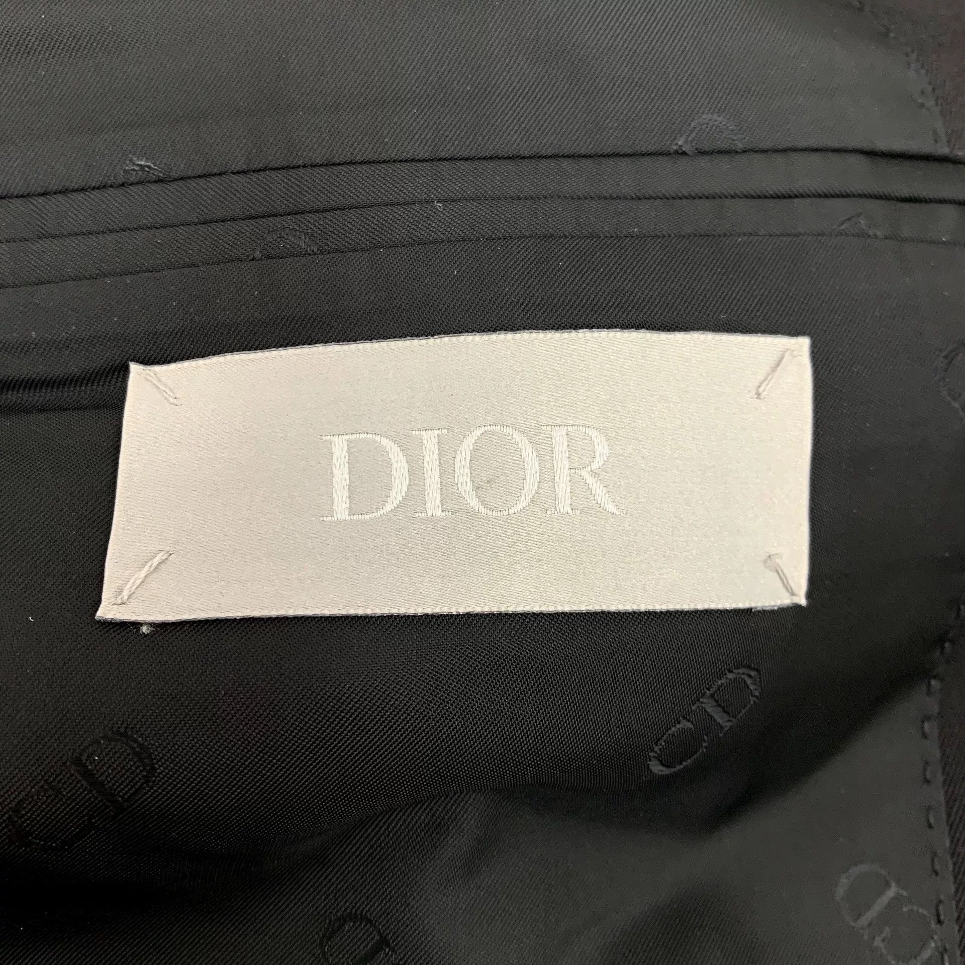 Dior Dior Black Wool Double-Breasted Blazer Size US M / EU 48-50 / 2 - 5 Thumbnail