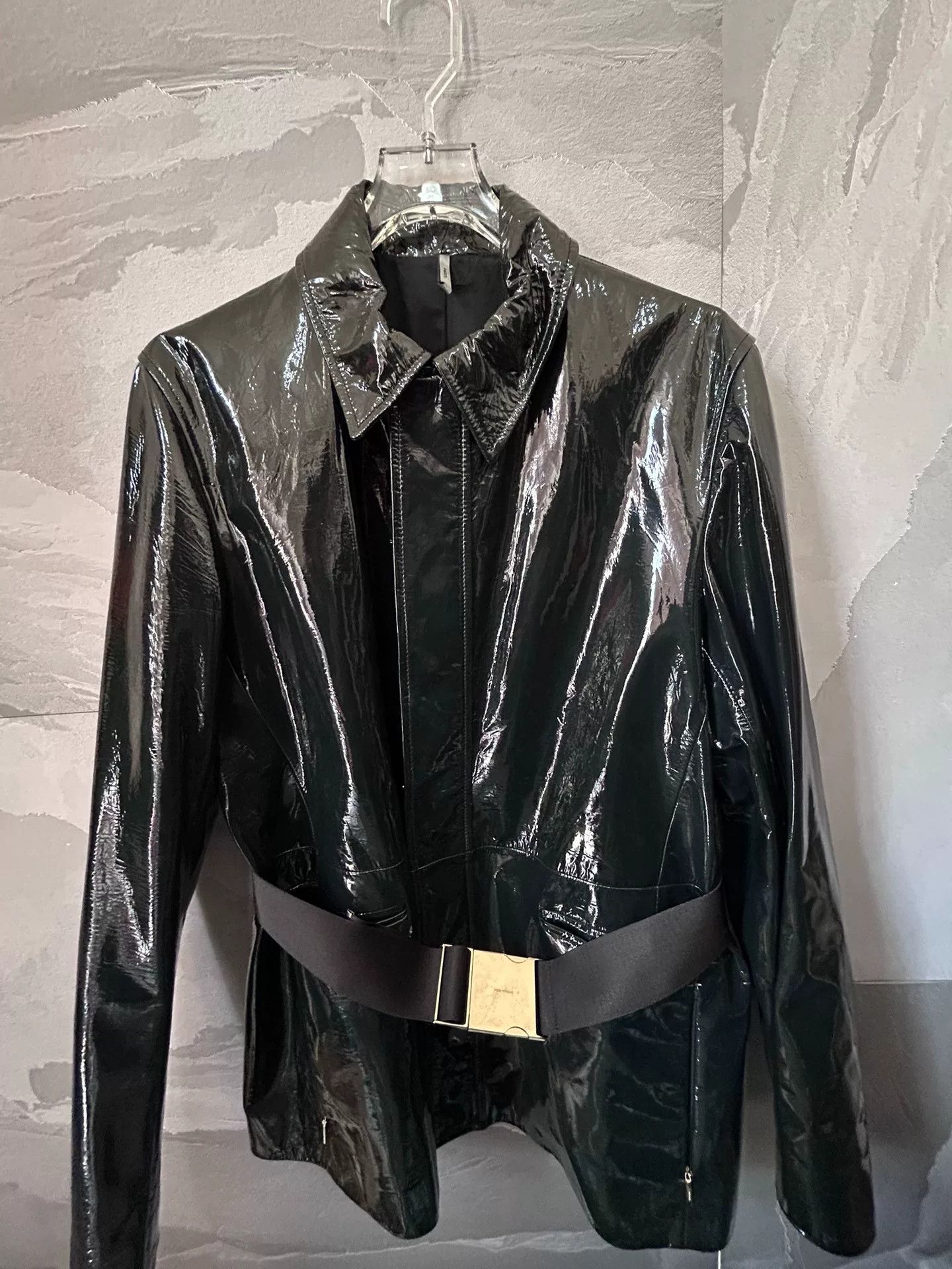 Dior dior homme green patent leather jacket Size US M / EU 48-50 / 2 - 3 Thumbnail