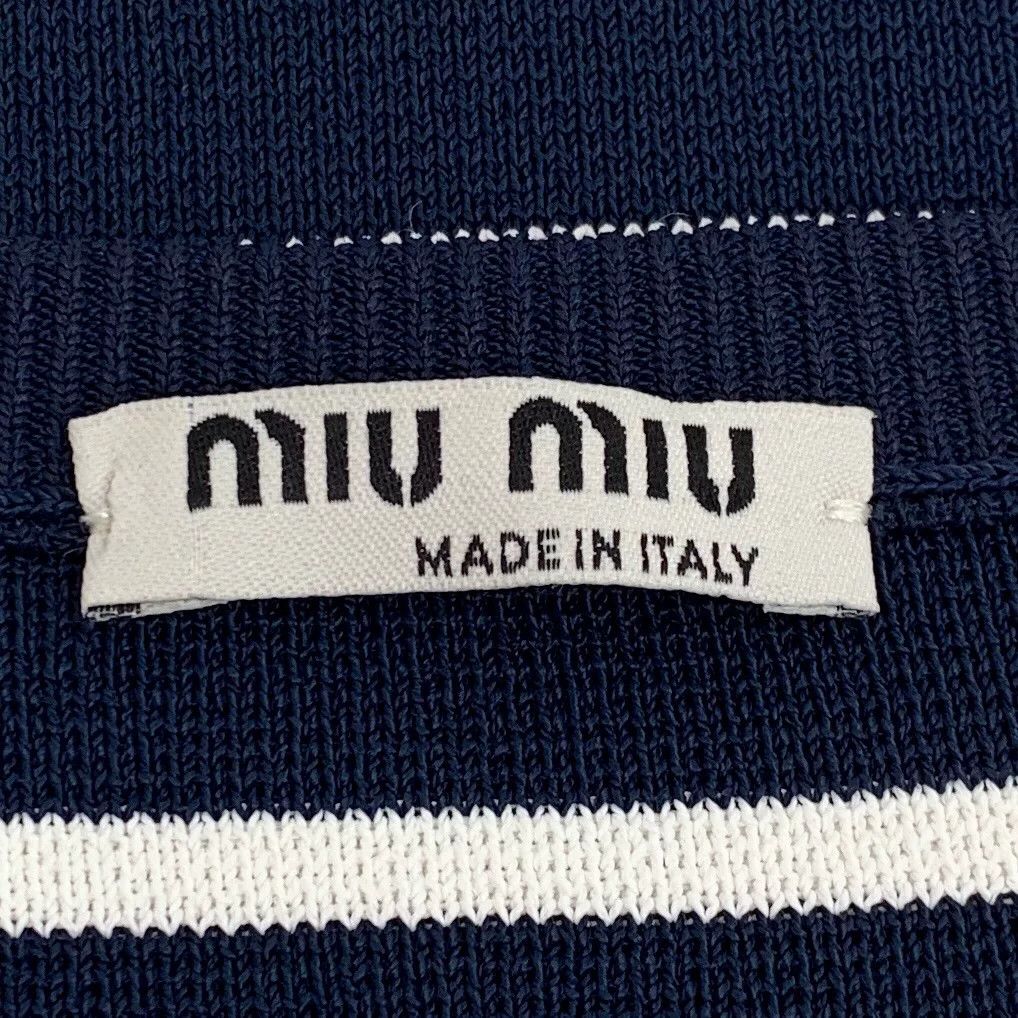 Miu Miu miu miu striped knit short sleeve dress Size US 38 / EU 54 - 6 Thumbnail