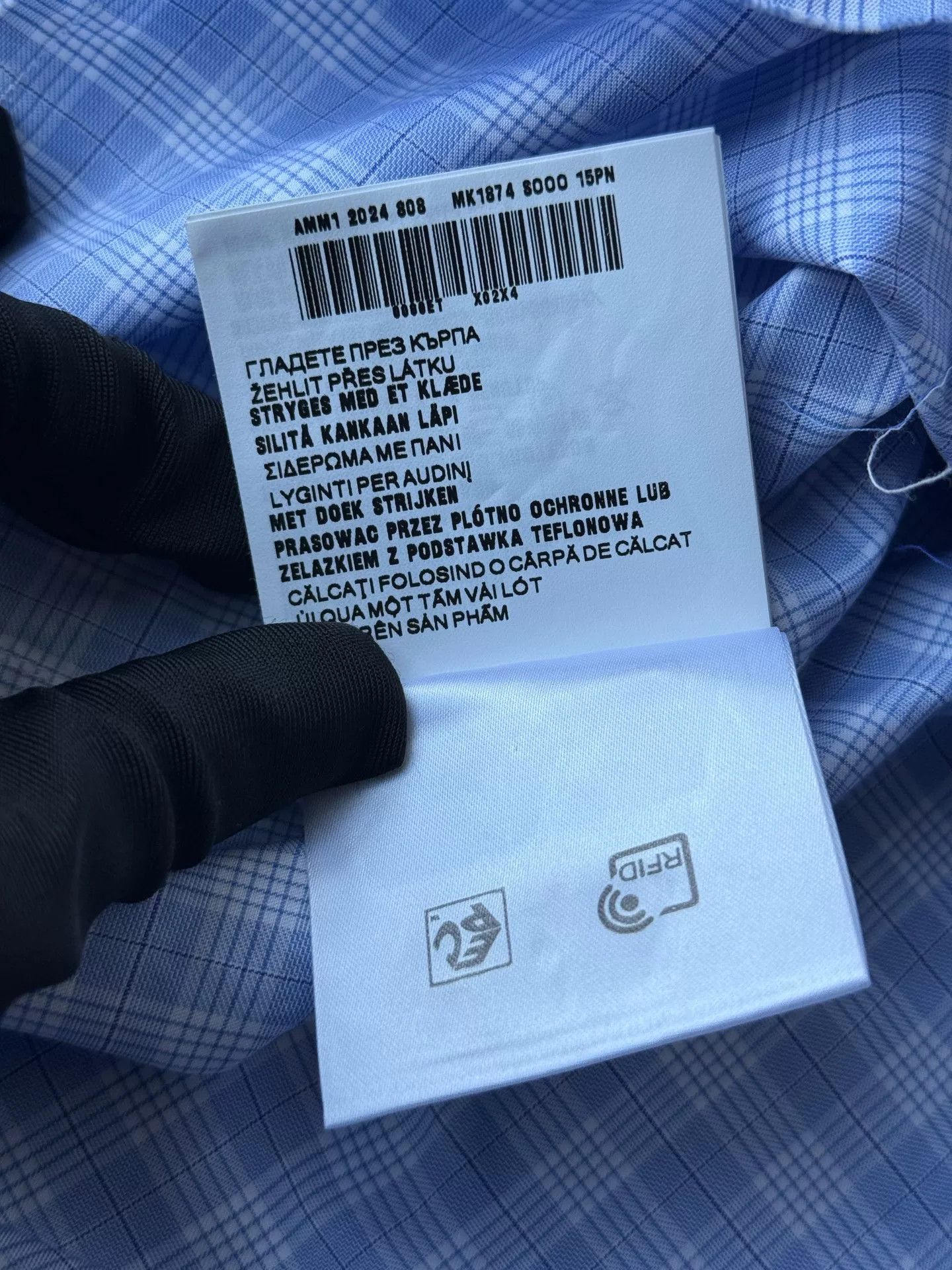 Miu Miu miu miu blue and white checked shirt Size US S / EU 44-46 / 1 - 6 Thumbnail