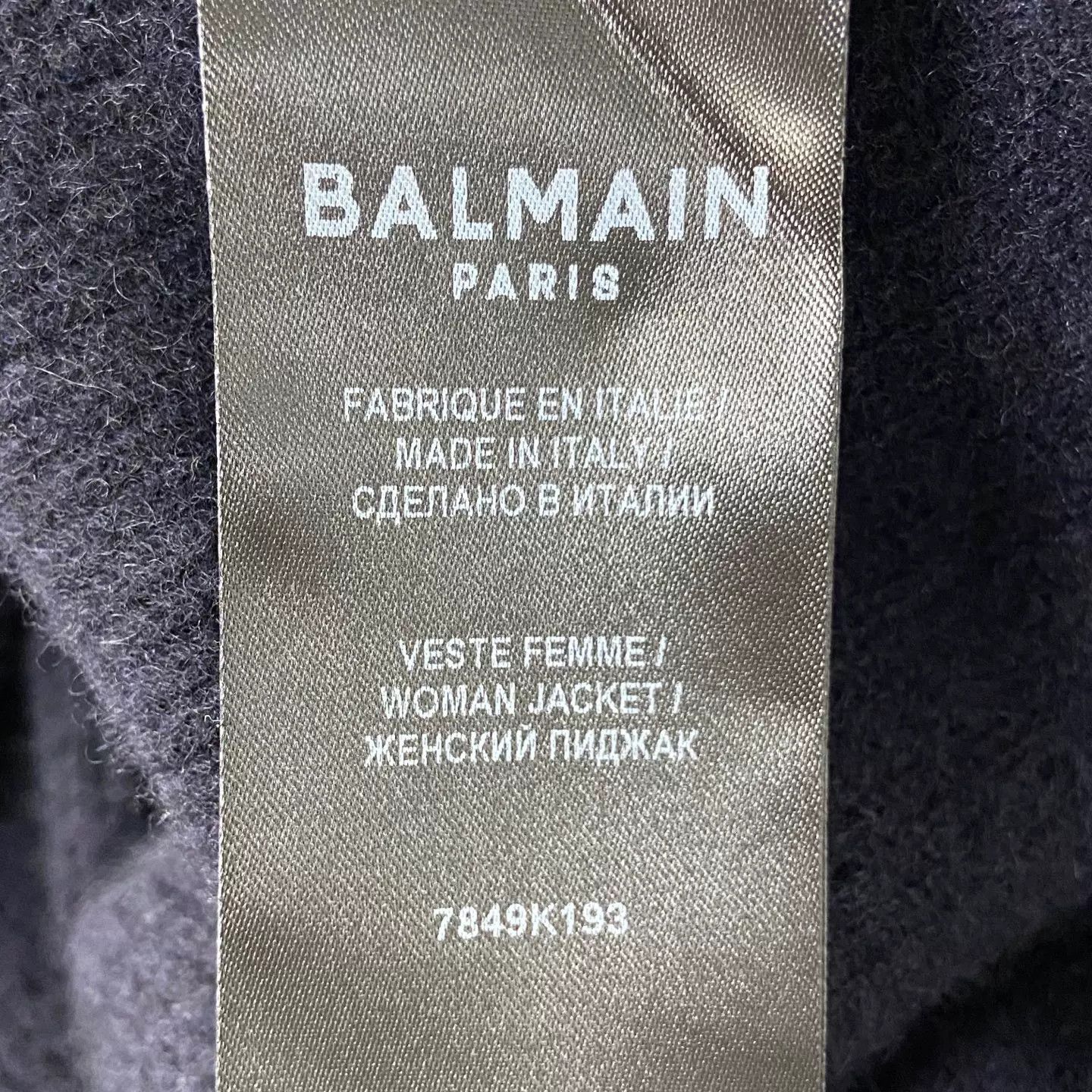 Balmain black rhinestone cardigan from Balmain Size US M / EU 48-50 / 2 - 5 Thumbnail