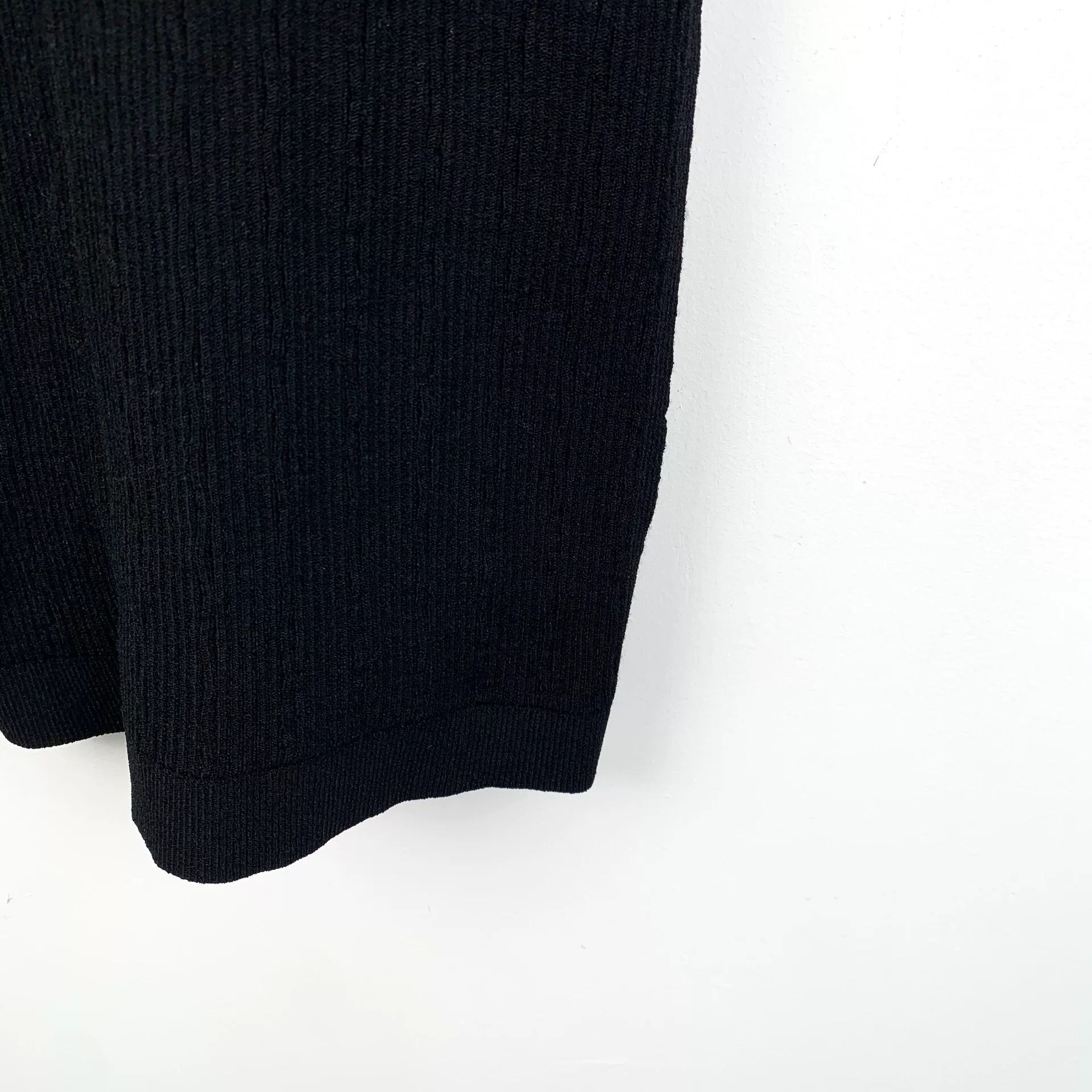 Balmain black short-sleeve knitted dress with buttons Size M / US 6-8 / IT 42-44 - 5 Thumbnail