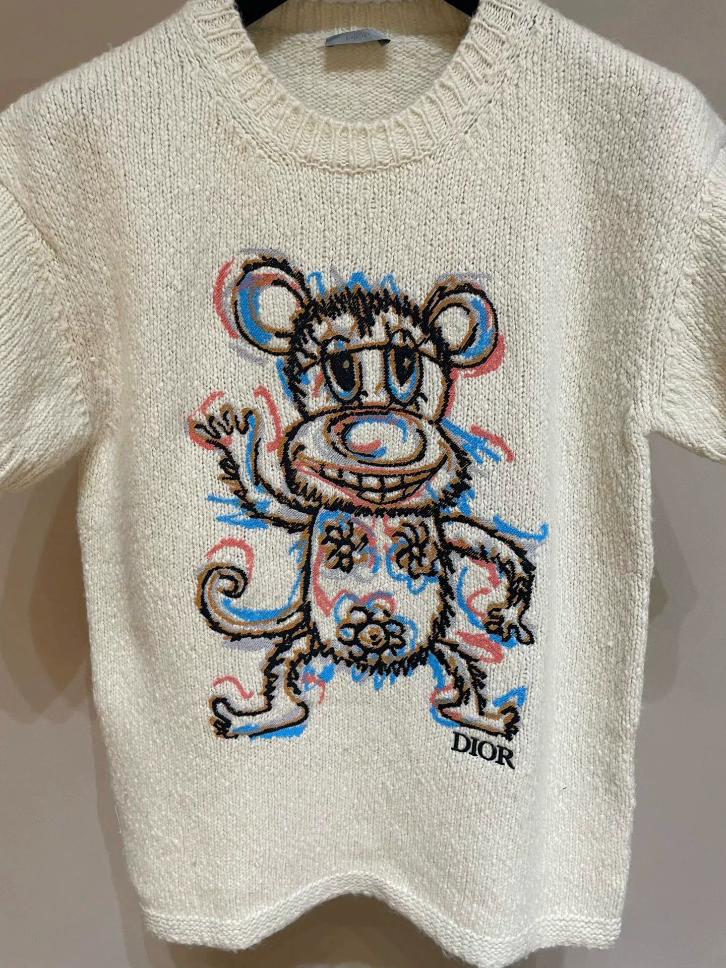 Dior dior colorful printed cartoon knit pullover Size US M / EU 48-50 / 2 - 9 Thumbnail