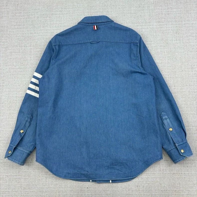 Thom Browne THOM BROWNE FW21 Denim Shirt Size US S / EU 44-46 / 1 - 3 Thumbnail