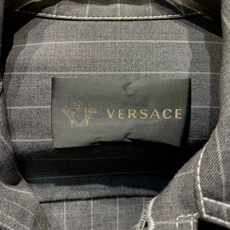 Versace Versace Vertical Stripe Cargo Jacket Size US XL / EU 56 / 4 - 2 Thumbnail