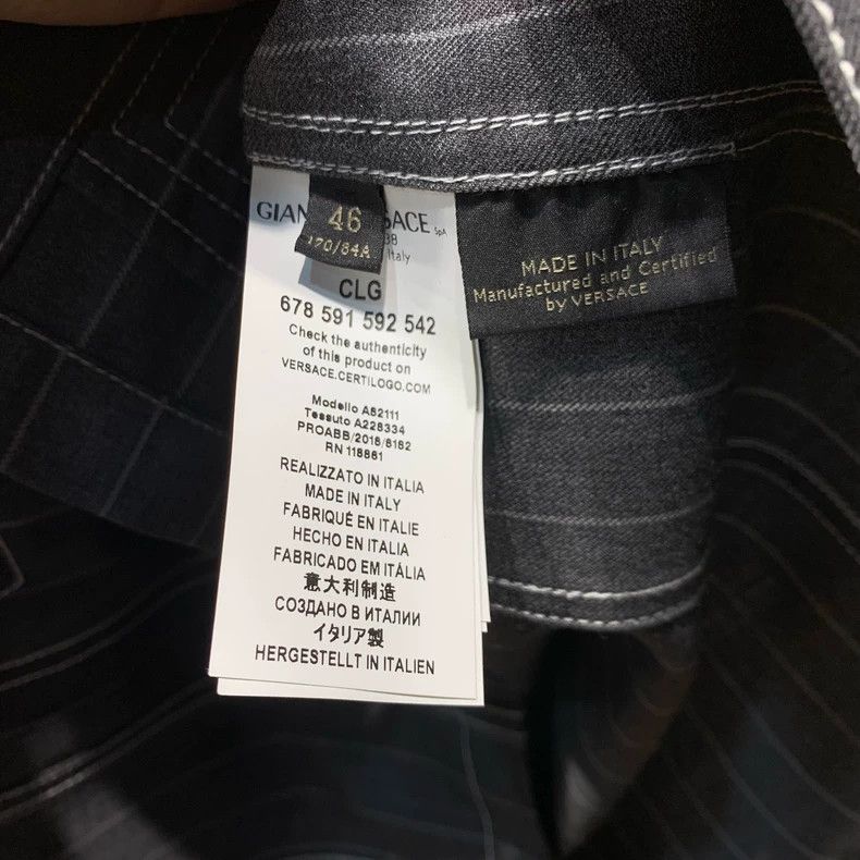 Versace Versace Vertical Stripe Cargo Jacket Size US XL / EU 56 / 4 - 8 Thumbnail