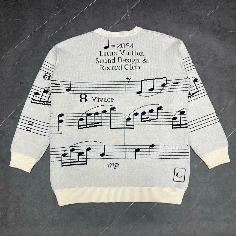 Louis Vuitton Louis Vuitton Music Note Sweater Size US L / EU 52-54 / 3 - 3 Thumbnail