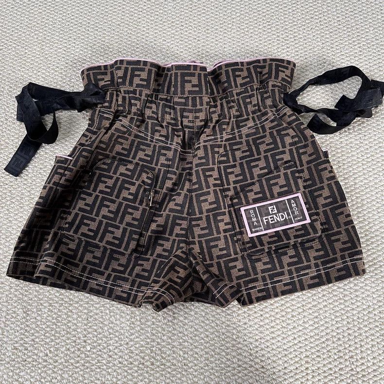 Fendi Fendi Logo Print Bow Shorts Size 38 Size US 38 / EU 54 - 2 Thumbnail