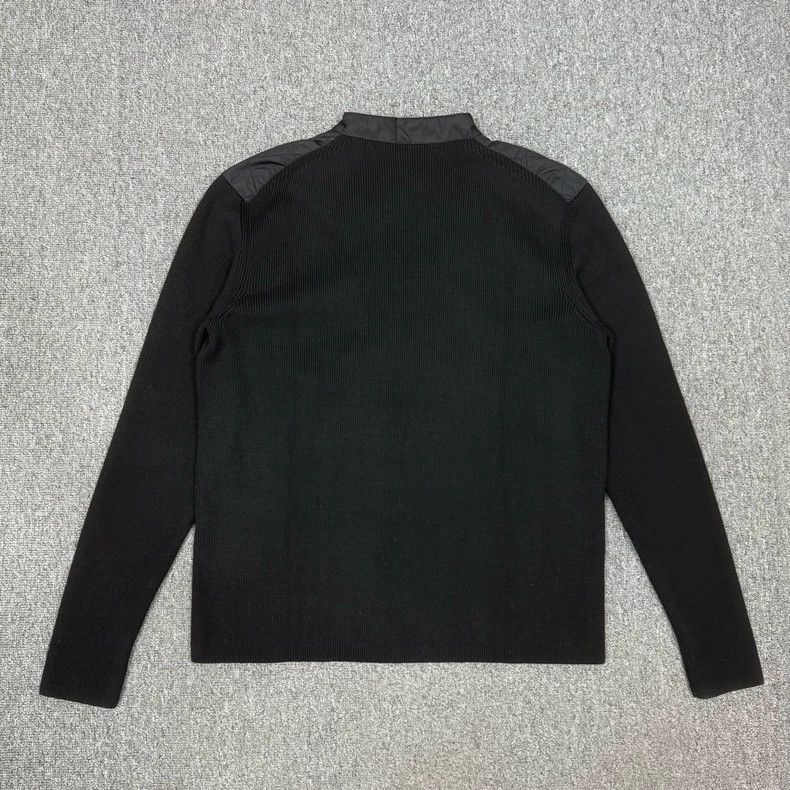 Prada Prada Black Nylon Knit Zip Jacket Size US M / EU 48-50 / 2 - 2 Thumbnail