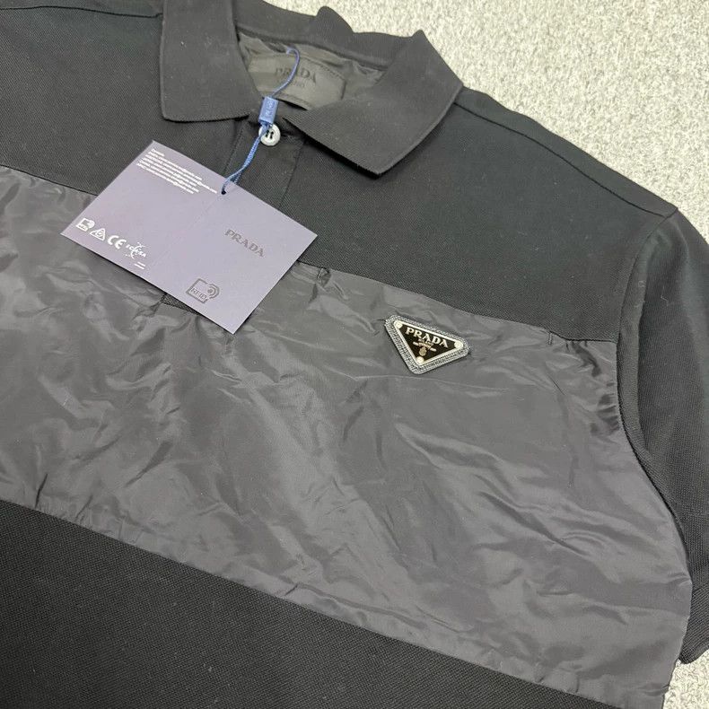 Prada Prada Black Nylon Triangle Logo Polo Size US S / EU 44-46 / 1 - 3 Thumbnail