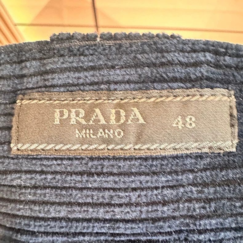 Prada Prada Blue Corduroy Casual Shorts Size US 38 / EU 54 - 4 Thumbnail