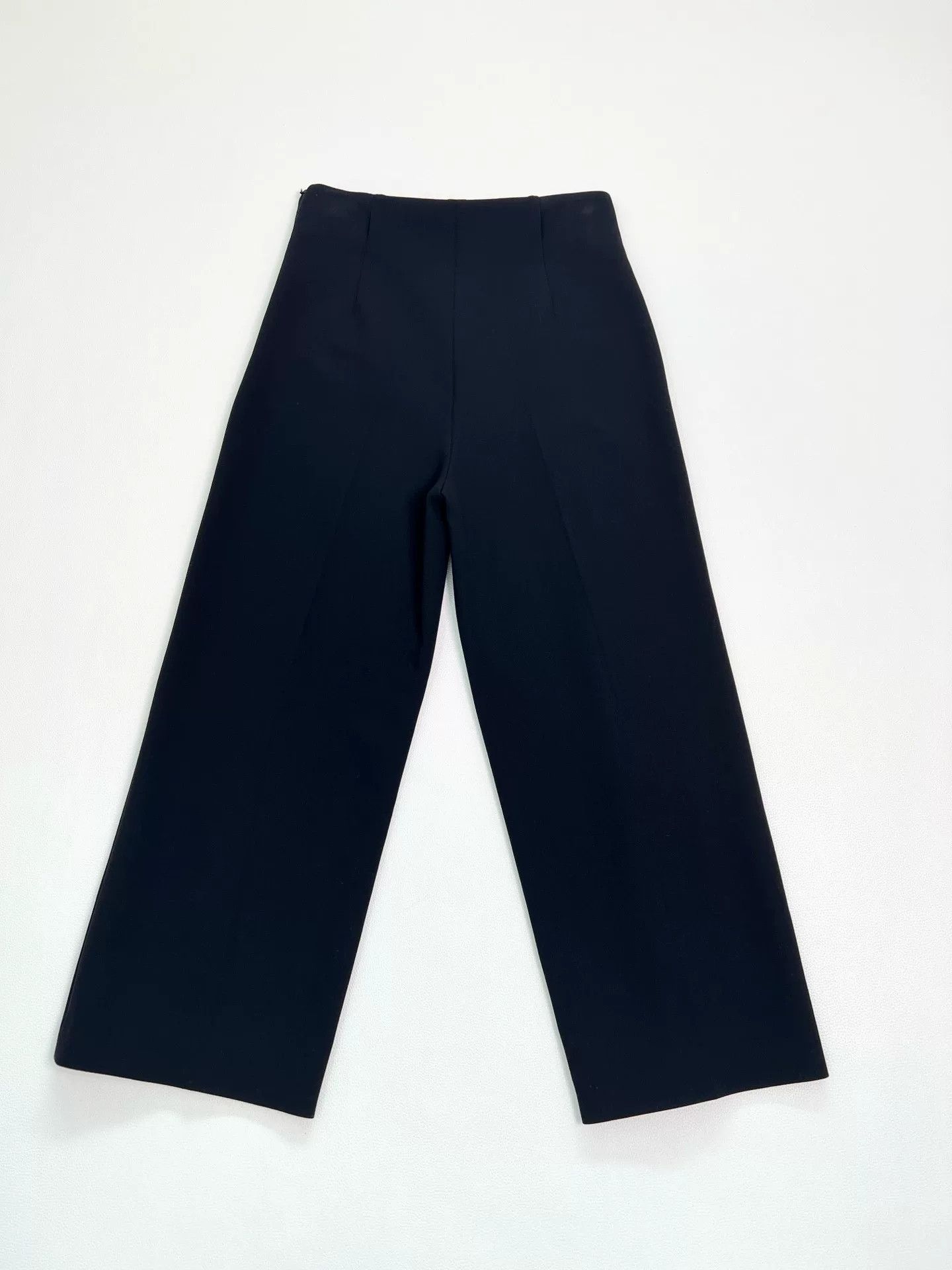 Hermes Hermes Black High-Waist Wide-Leg Pants Size US 36 / EU 52 - 2 Thumbnail