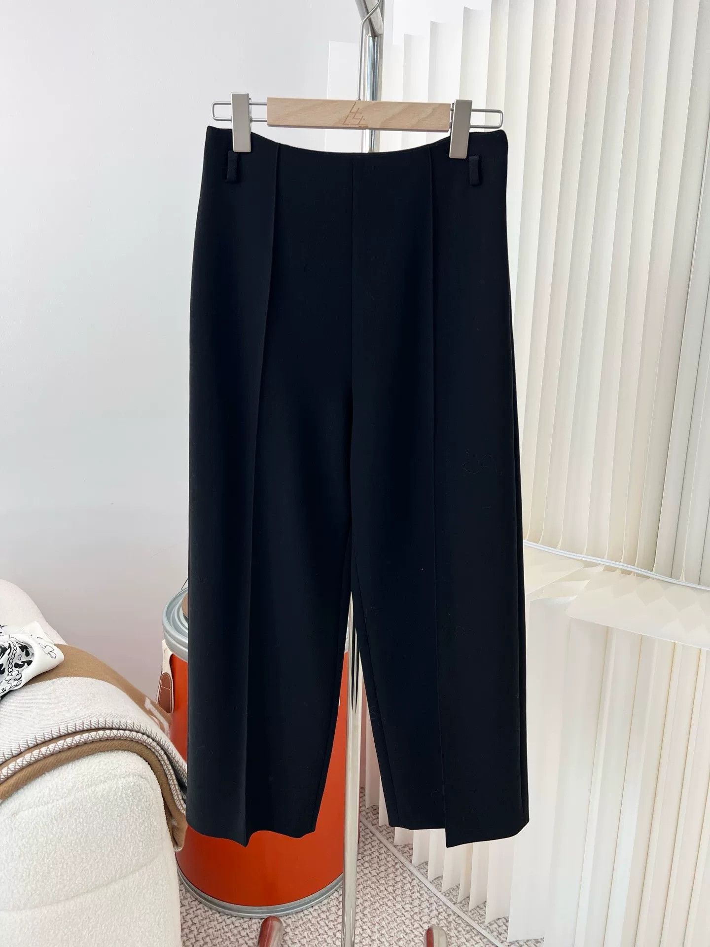 Hermes Hermes Black High-Waist Wide-Leg Pants Size US 36 / EU 52 - 5 Thumbnail