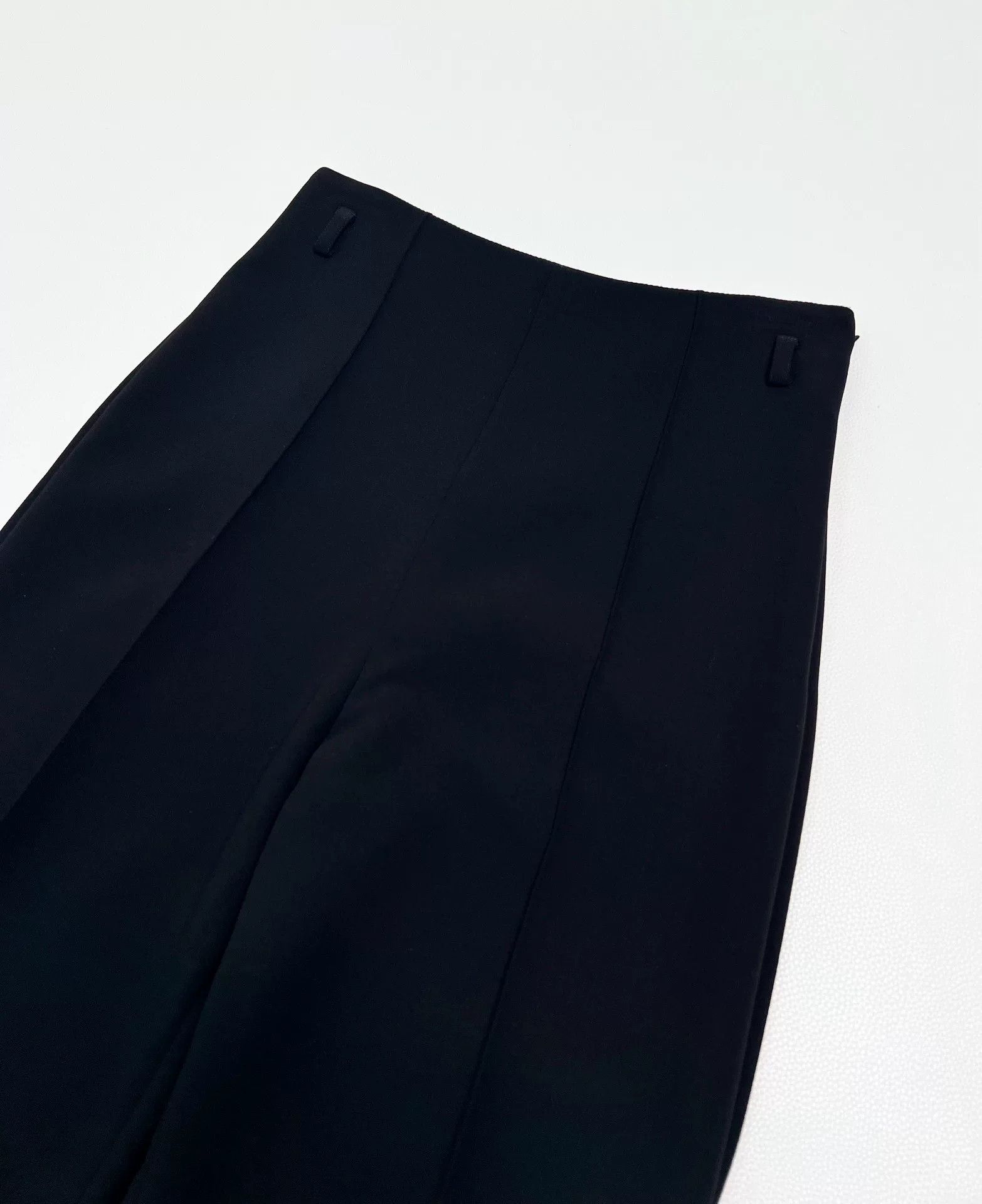 Hermes Hermes Black High-Waist Wide-Leg Pants Size US 36 / EU 52 - 4 Thumbnail