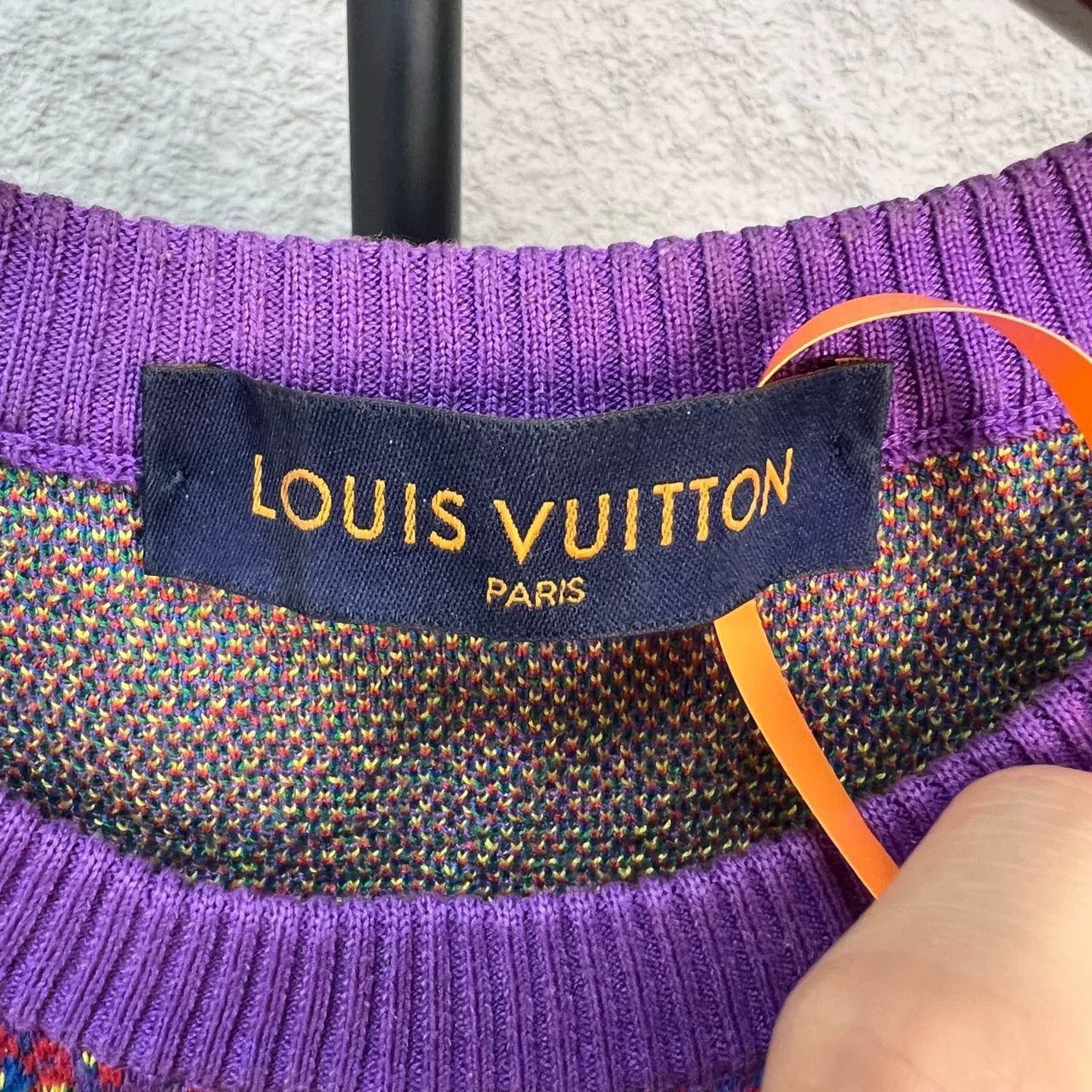 Louis Vuitton LV Embroidered Gradient Crewneck Sweater Size US M / EU 48-50 / 2 - 3 Thumbnail