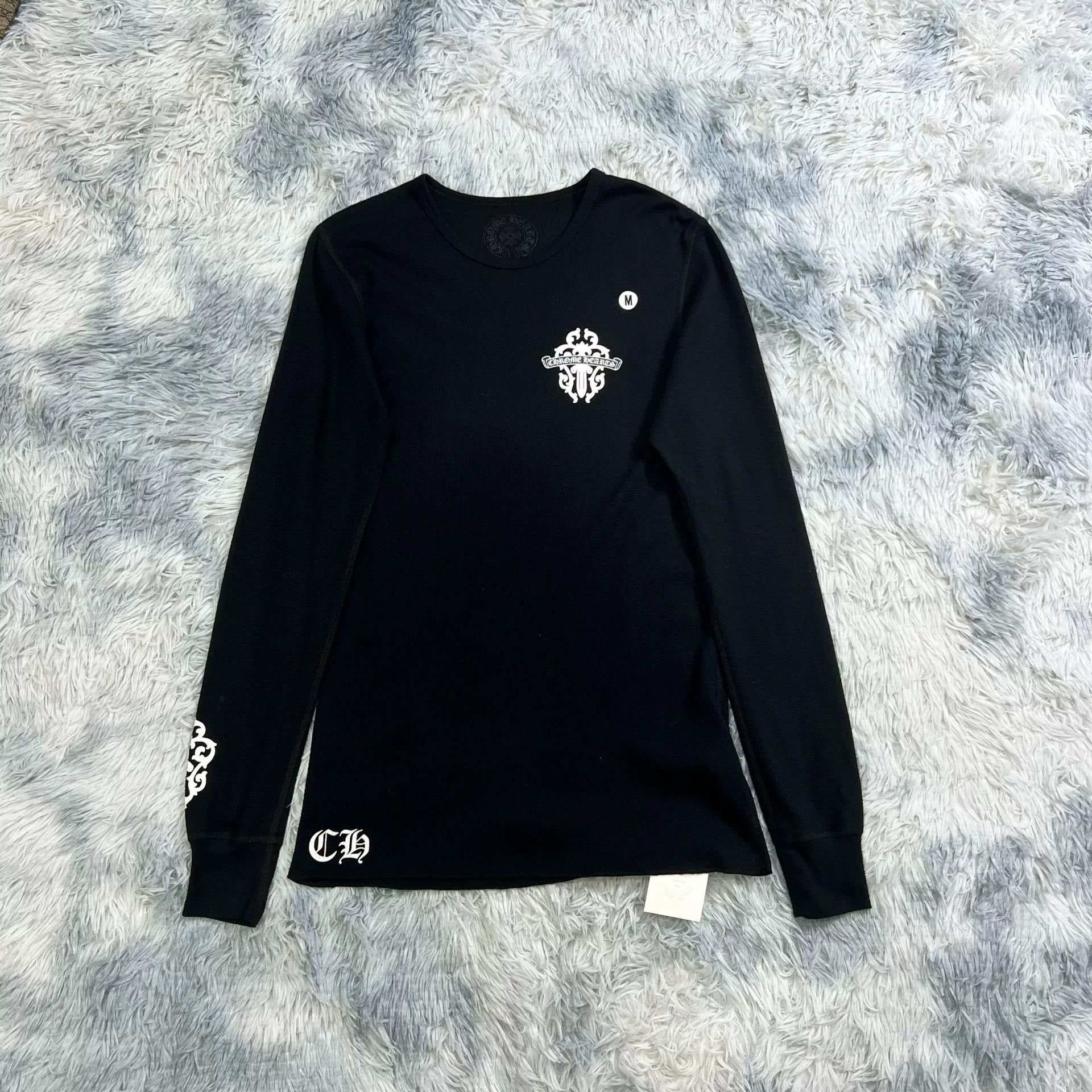 Chrome Hearts Chrome Hearts Waffle Knit Longsleeve Size US M / EU 48-50 / 2 - 6 Thumbnail