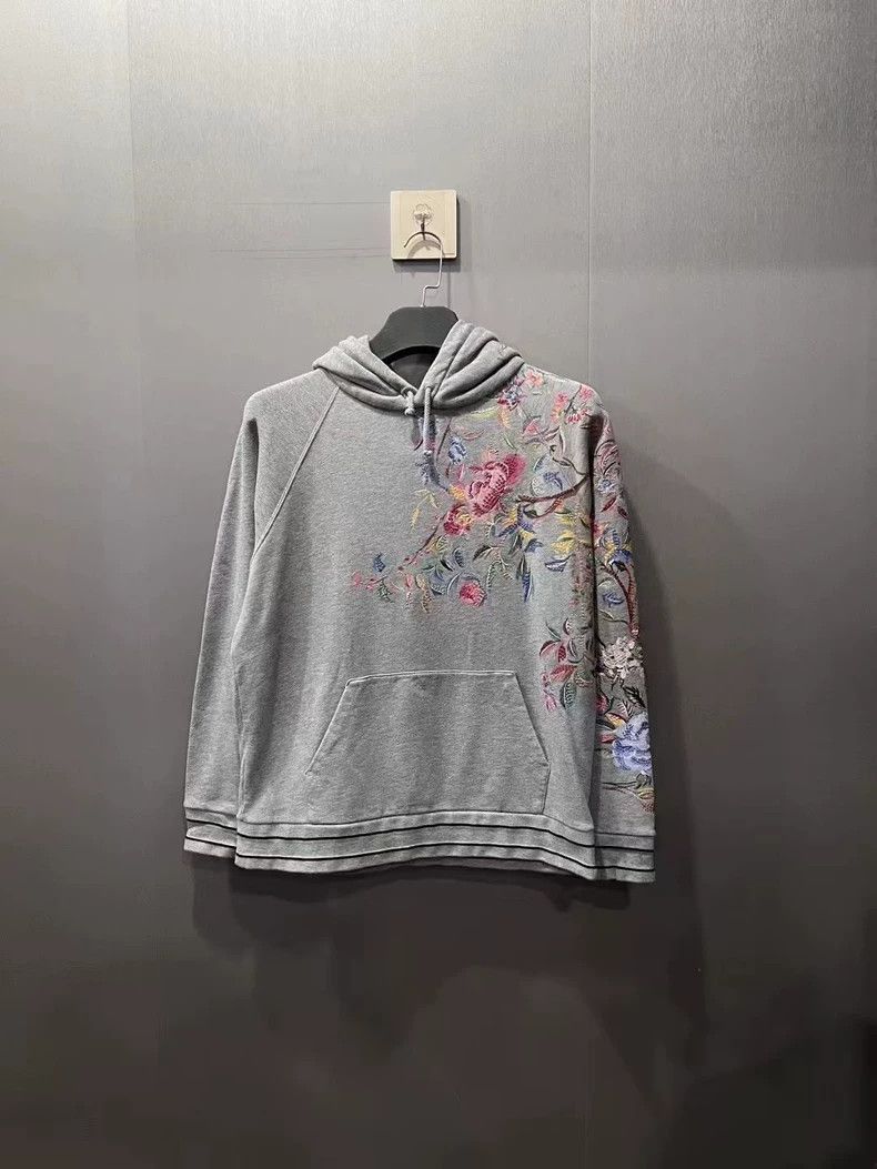 Dior Dior Embroidered Logo Hoodie Sweatshirt Size US M / EU 48-50 / 2 - 2 Thumbnail