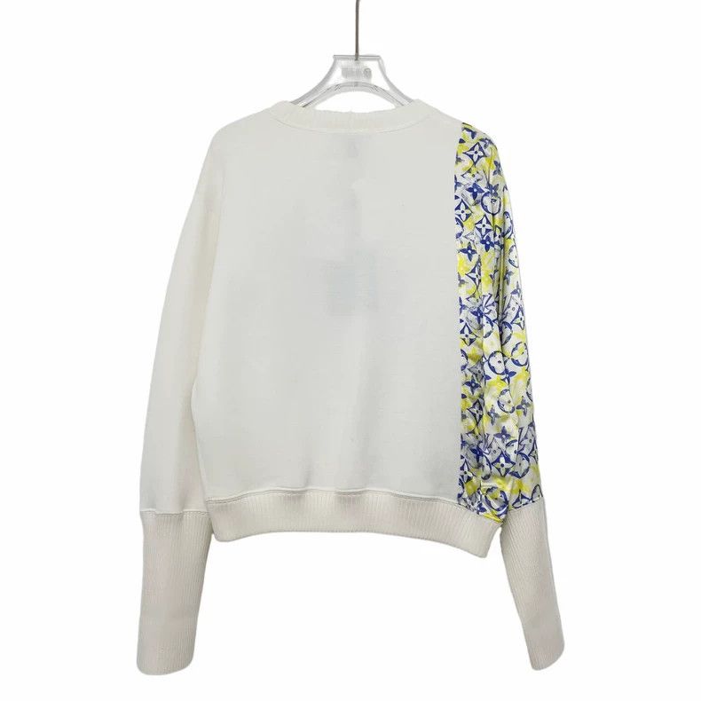 Louis Vuitton Louis Vuitton White Printed Long Sleeve Sweatshirt Size US S / EU 44-46 / 1 - 2 Thumbnail