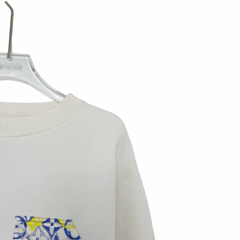 Louis Vuitton Louis Vuitton White Printed Long Sleeve Sweatshirt Size US S / EU 44-46 / 1 - 3 Thumbnail