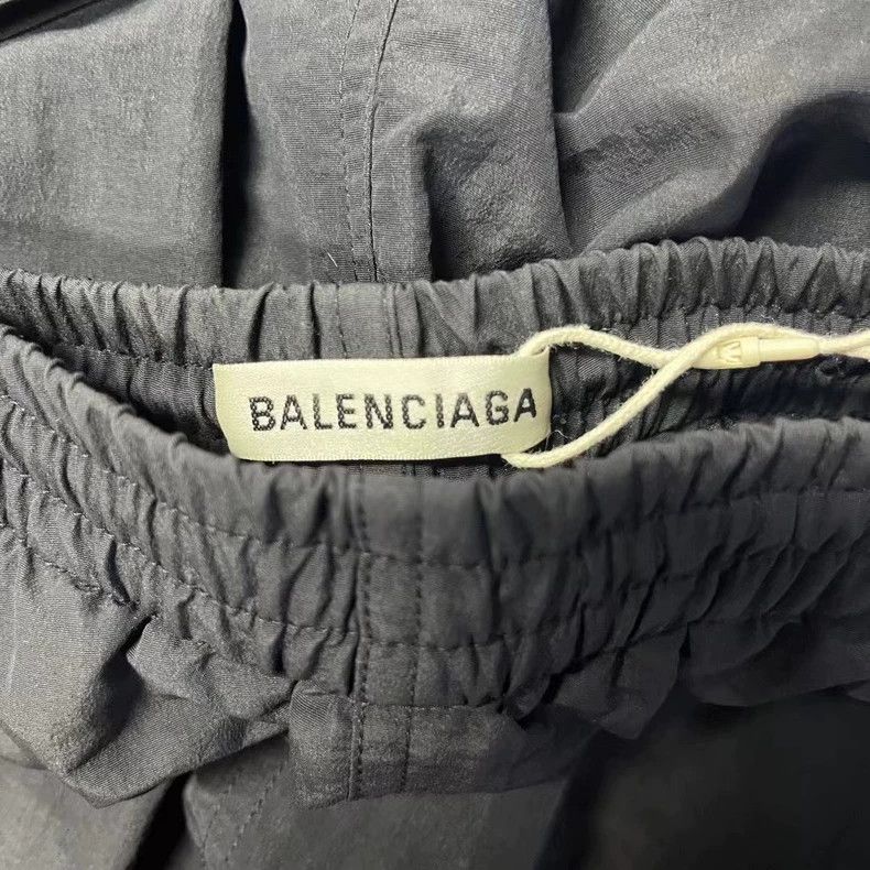 Balenciaga Balenciaga Black Logo Wide-Leg Skirt Pants Size US 38 / EU 54 - 4 Thumbnail