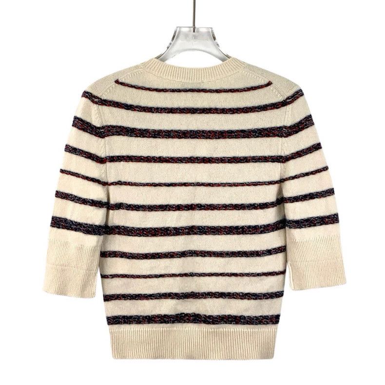 Chanel Chanel Rooftop Striped Cashmere Sweater Size US XS / EU 42 / 0 - 2 Thumbnail