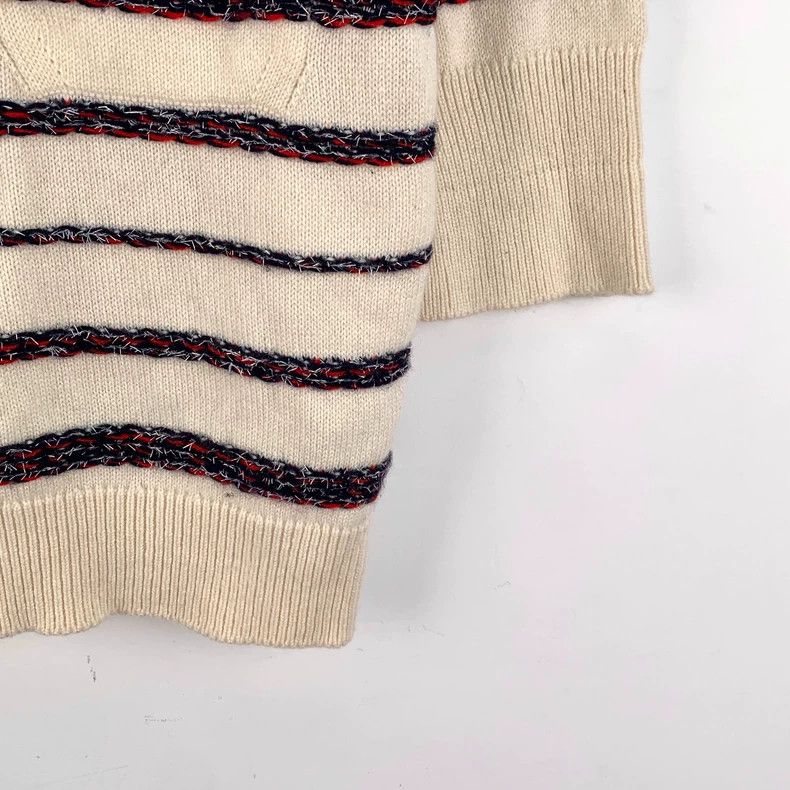 Chanel Chanel Rooftop Striped Cashmere Sweater Size US XS / EU 42 / 0 - 4 Thumbnail