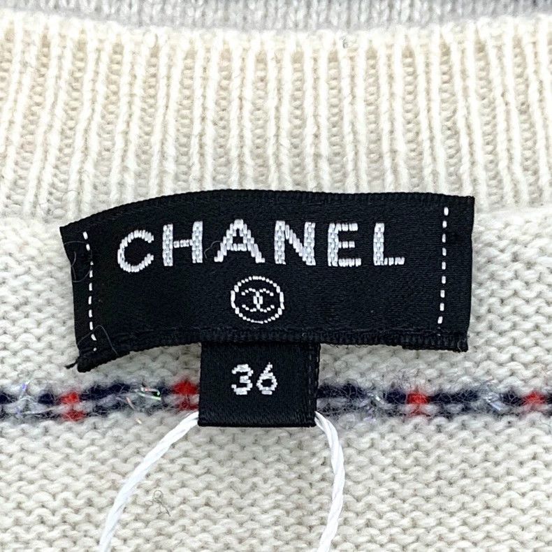 Chanel Chanel Rooftop Striped Cashmere Sweater Size US XS / EU 42 / 0 - 5 Thumbnail