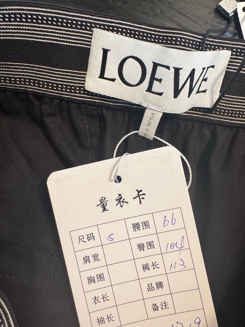 Loewe Loewe Logo Webbing Wide-Leg Pants S Size US 26 / EU 42 - 4 Thumbnail