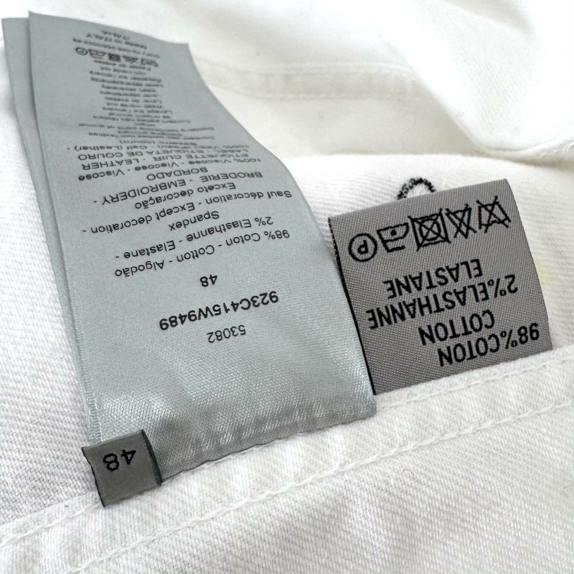 Dior classic bee embroidered white jacket Size US L / EU 52-54 / 3 - 6 Thumbnail
