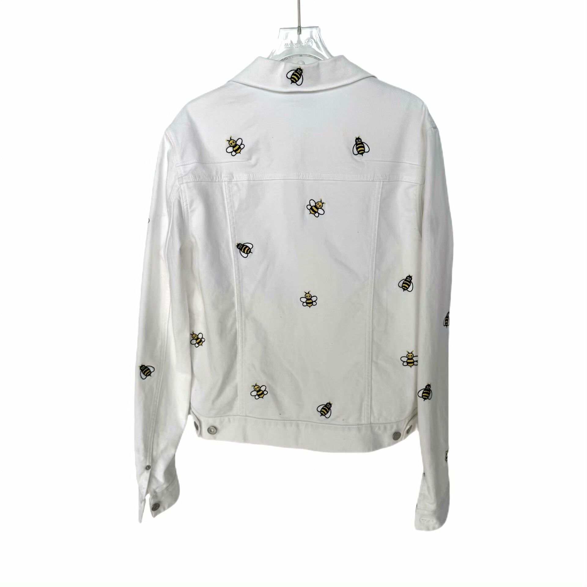 Dior classic bee embroidered white jacket Size US L / EU 52-54 / 3 - 3 Thumbnail