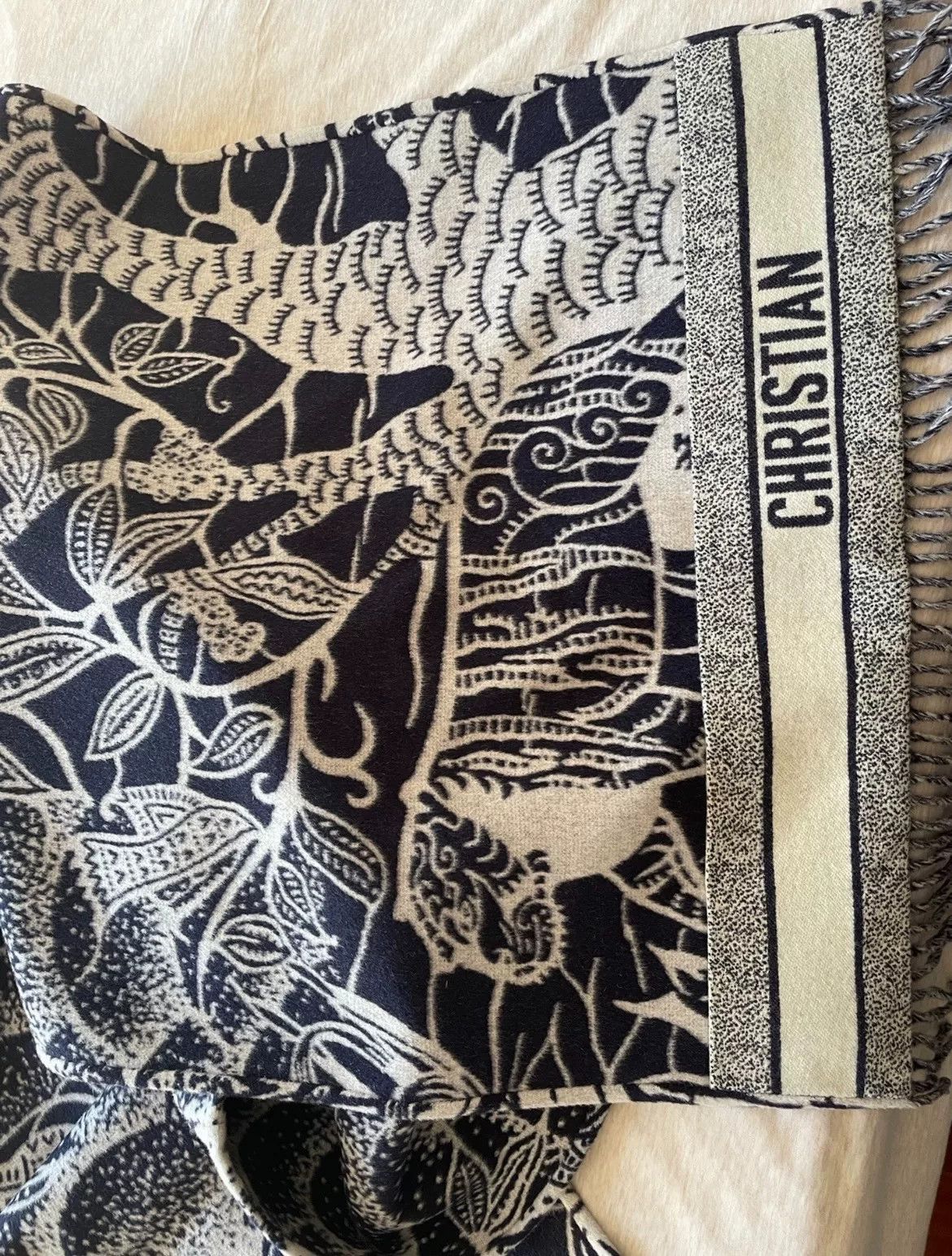 Dior christian dior morocco collection fringed shawl Size ONE SIZE - 4 Thumbnail