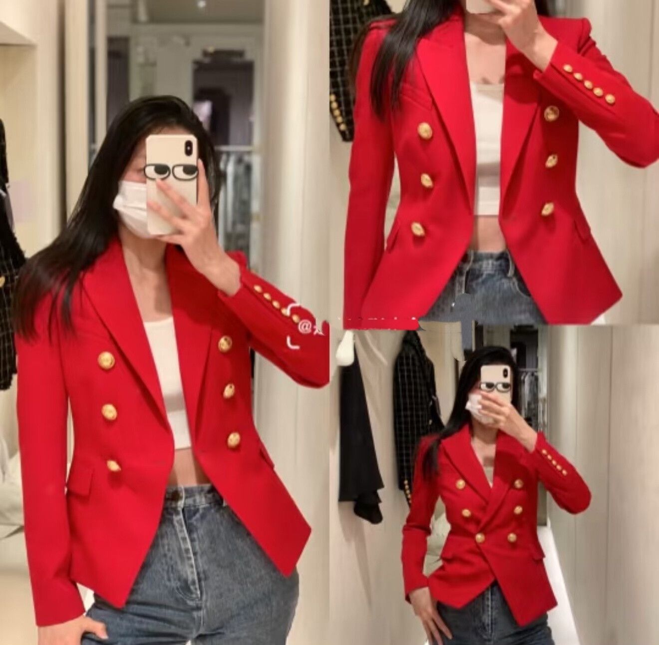 Balmain balmain pink double-breasted wool blazer Size M / US 6-8 / IT 42-44 - 9 Thumbnail