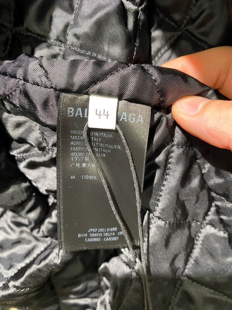 Balenciaga Balenciaga Black Stand-Collar Jacket Size US XL / EU 56 / 4 - 4 Thumbnail