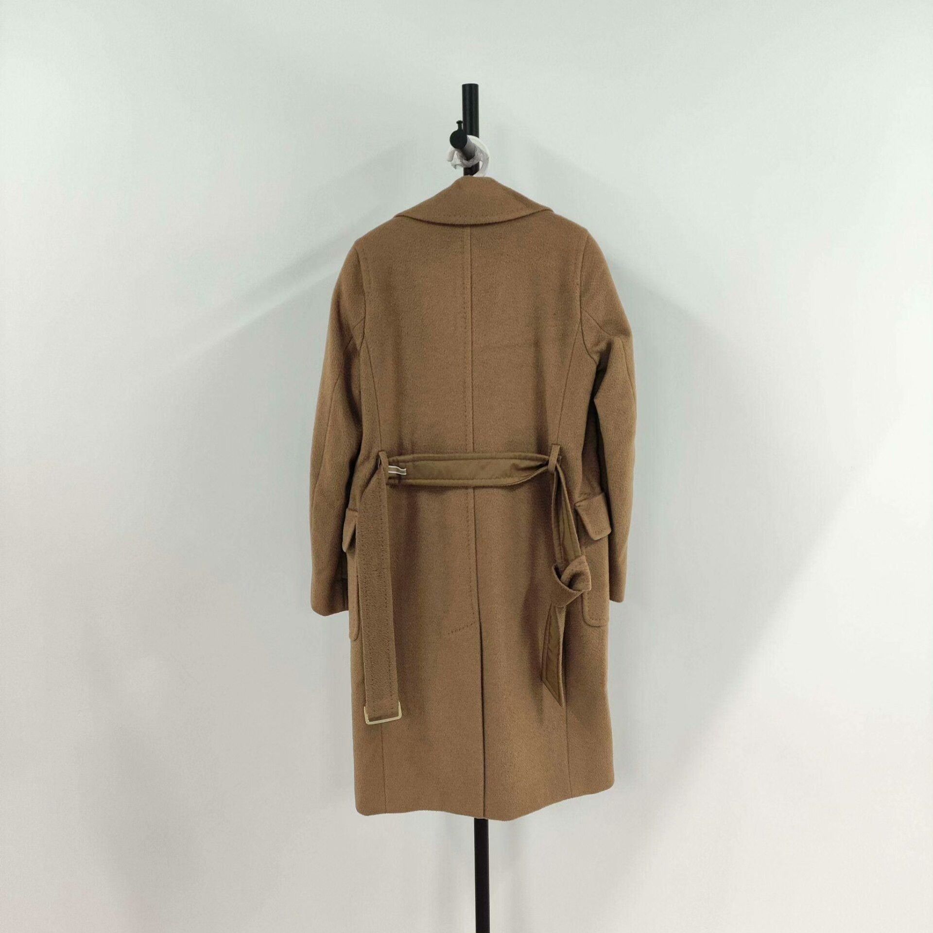 Max Mara MaxMara Camel Wool Long Dress Size US 34 / EU 50 - 2 Thumbnail