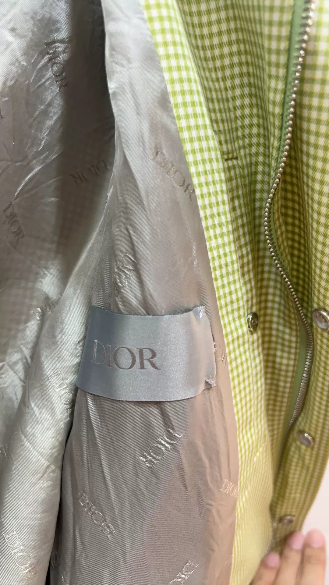 Dior Dior Green Plaid Hooded Jacket Size US S / EU 44-46 / 1 - 7 Thumbnail