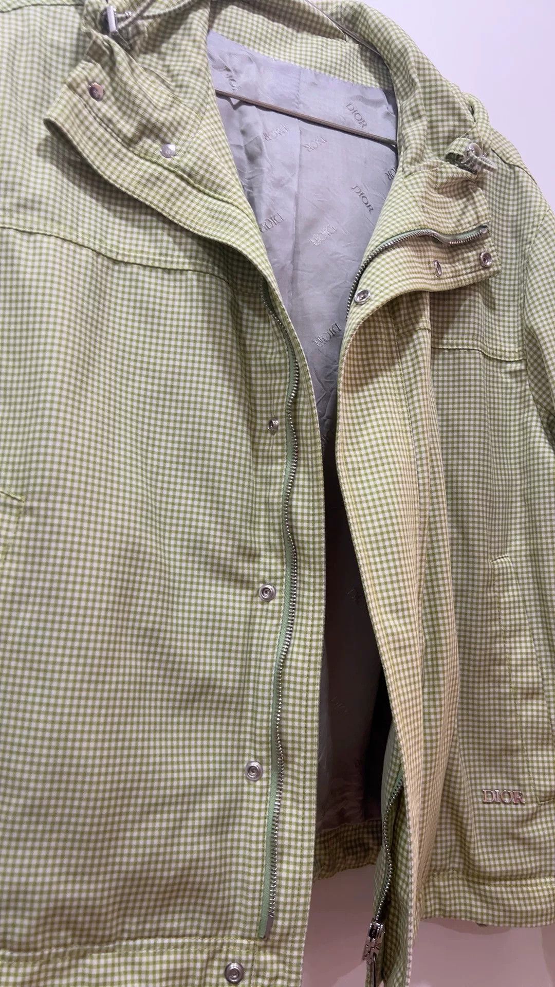 Dior Dior Green Plaid Hooded Jacket Size US S / EU 44-46 / 1 - 8 Thumbnail