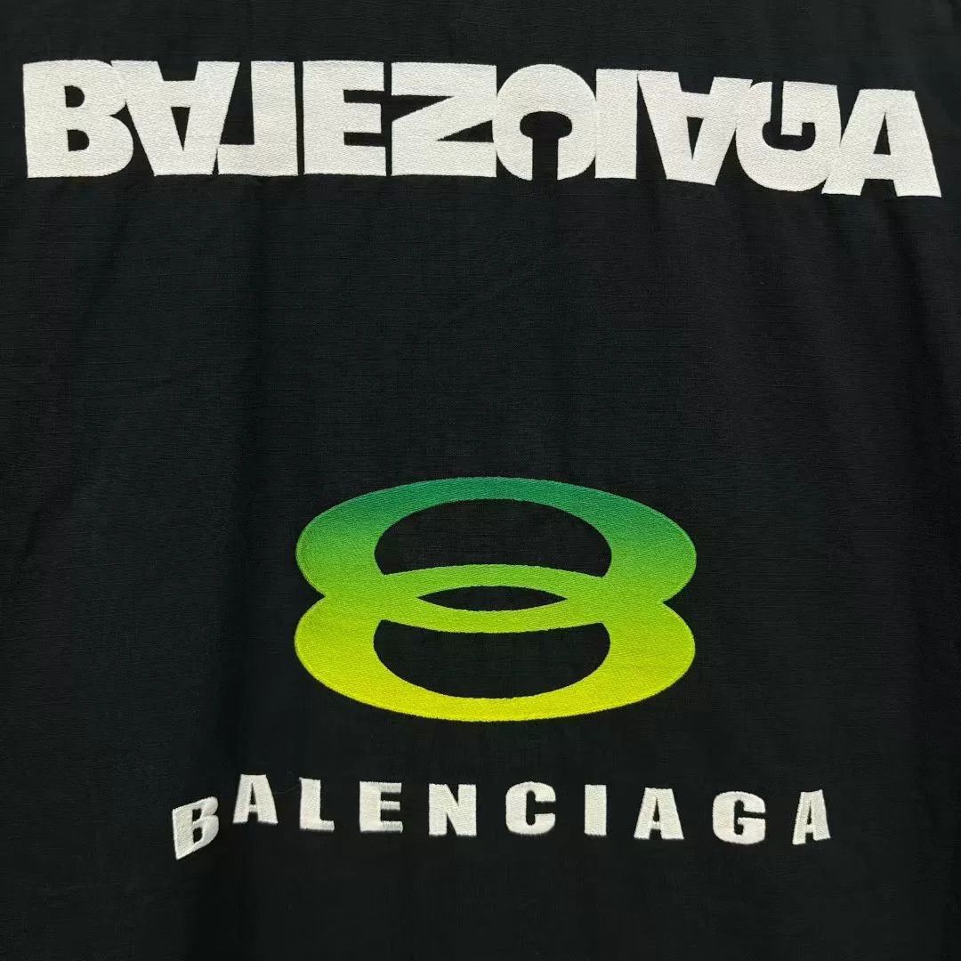 Balenciaga Embroidered Logo Short Sleeve Shirt