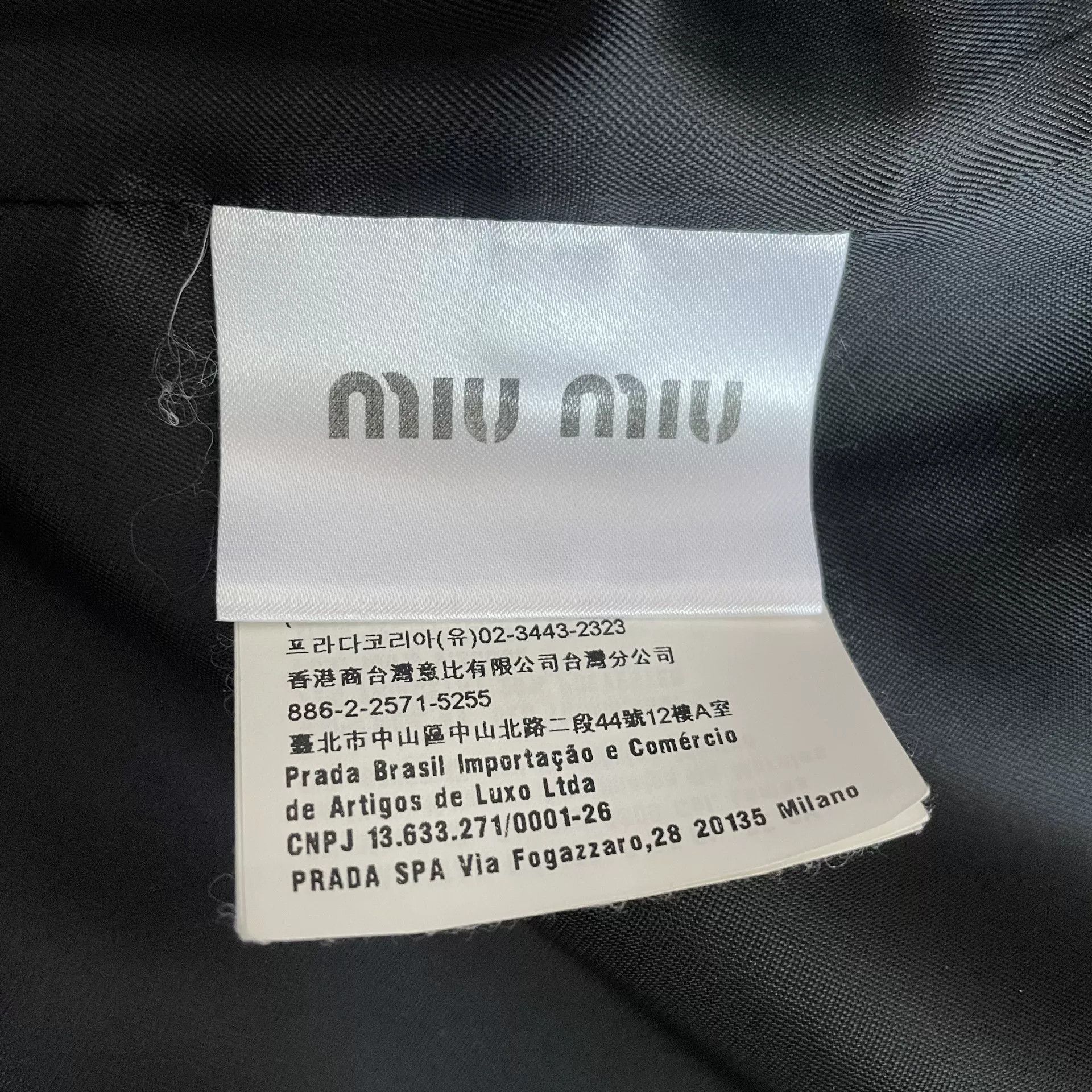 Miu Miu MiuMiu Black and White Houndstooth Wool Jacket Size US S / EU 44-46 / 1 - 5 Thumbnail