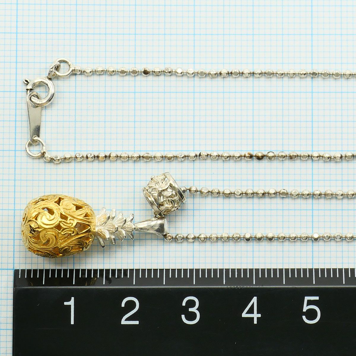 Other Pineapple Necklace Metal Necklace DUTY FREE for USA